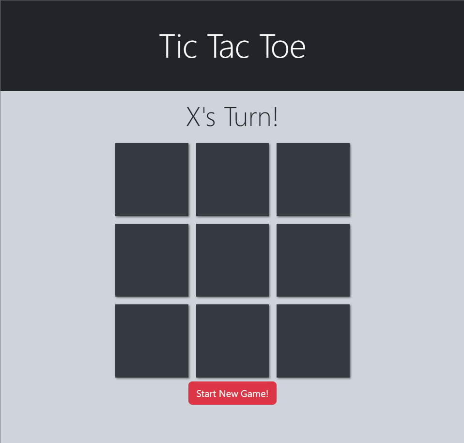 Image of Tic Tac Toe website